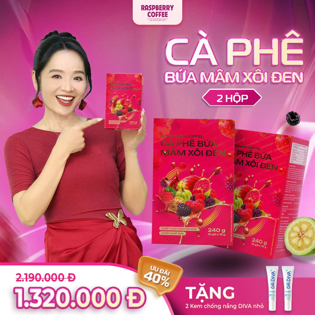 Combo 2 Hộp - Cà Phê Mâm Xôi Đen