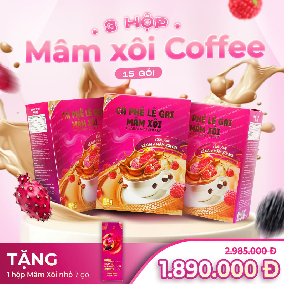 Combo 3 Hộp - Cà Phê Mâm Xôi Đỏ